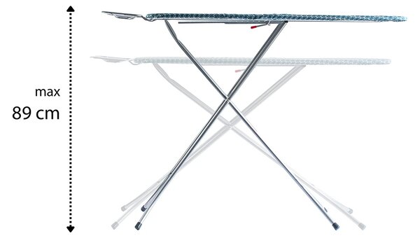 Erga Model 103, masa de calcat 125x33,5x87 cm, model argintiu-albastru, ERG-SEP-10DESPRMOD103