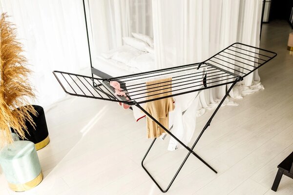 Erga Model 200 Black, uscator de rufe pliabil 178x55x106 cm, negru, ERG-SEP-10SUSSTO20BLA