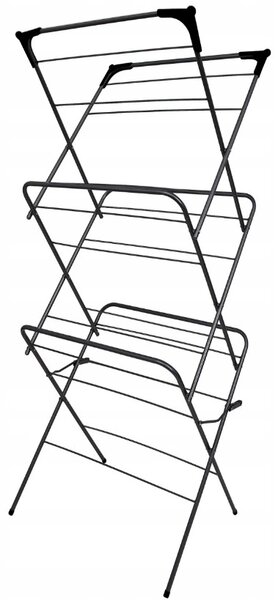 Erga Model 151 Negru, uscator de rufe 59,5x52,2x130,5 cm, negru, ERG-SEP-10SUSST151BLA