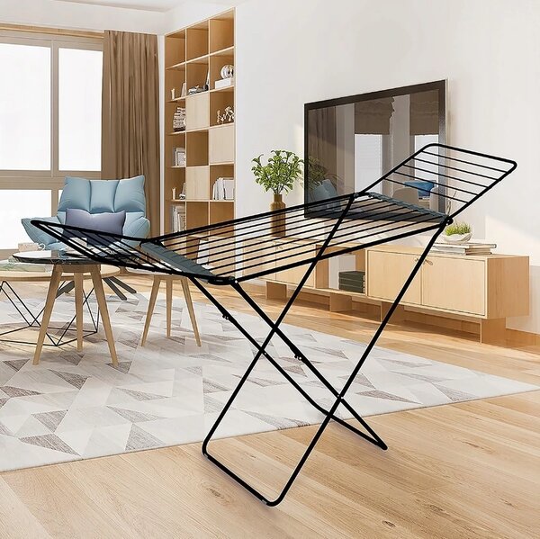Erga Model 200 Black, uscator de rufe pliabil 178x55x106 cm, negru, ERG-SEP-10SUSSTO20BLA