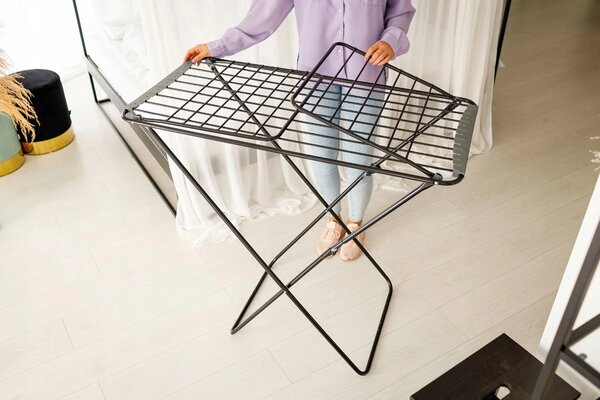Erga Model 200 Black, uscator de rufe pliabil 178x55x106 cm, negru, ERG-SEP-10SUSSTO20BLA