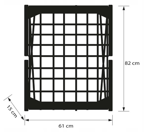 Erga Model 205, uscator de rufe pliabil stabil 170x61x97 cm, alb-gri, ERG-SEP-10SUSSTOVIS17