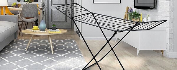 Erga Model 203, uscator de rufe 178x55x106 cm, negru, ERG-SEP-10SUSST203BLA