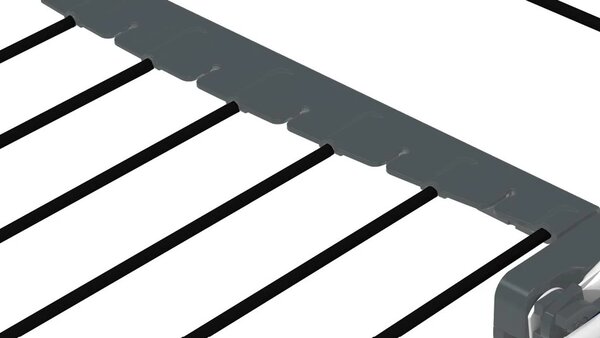 Erga Model 203, uscator de rufe 178x55x106 cm, negru, ERG-SEP-10SUSST203BLA