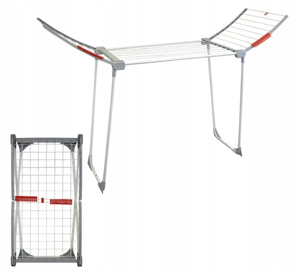 Erga Model 305 Astra, uscator de rufe 175x54x110 cm, alb-gri, ERG-SEP-10SUSSTOMO305