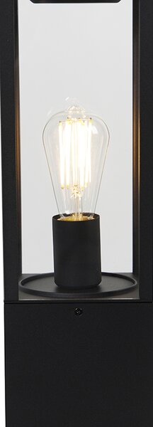Lampă de bordură exterioară neagră 80 cm cu țepușă de sol și garnitură pentru cablu - Charlois