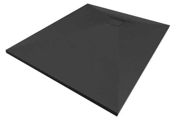 Gamma Erga Oldaf, cadă de duș dreptunghiulară SMC 100 x 70 cm, negru mat, ERG-GMA-OL-70100BK