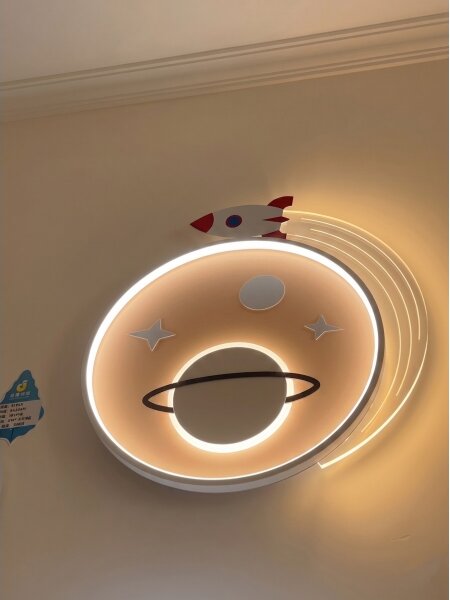 BRILAGI -LED Plafonieră LED pentru copii STARSHIP LED/64W/230V 3000/4500K galbenă