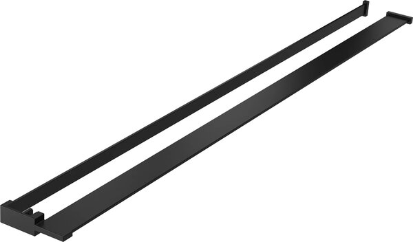 Erga Paris, raft/suport prosop pentru paravan de duș (max. 140 cm), negru mat, ERG-V02-PARIS-SHELF-BK
