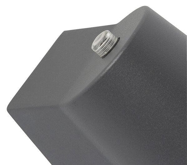 Lampă modernă de exterior antracit cu LED inclus cu senzor crepuscular - Uma