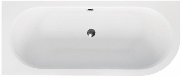 Besco Avita cadă colțar slim 179.5x80 cm partea stângă alb #WAV-180-NLS