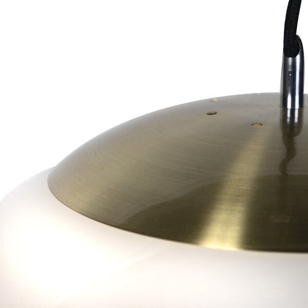 Lampă suspendată scandinavă din sticlă opal 50 cm - Ball 50
