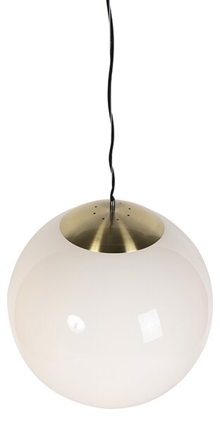 Lampă suspendată scandinavă din sticlă opal 50 cm - Ball 50