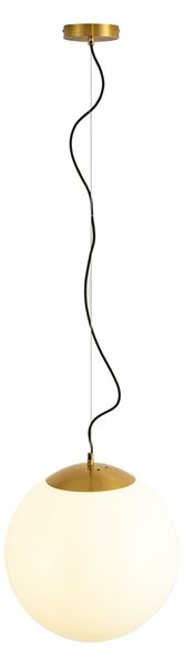 Lampă suspendată scandinavă din sticlă opal 40 cm - Ball 40