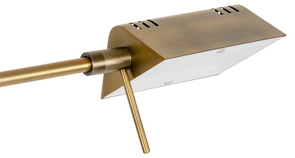 Lampa de podea de design bronz, incluzând LED cu dimmer tactil - Notia