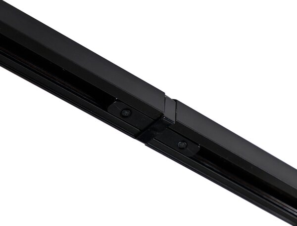 Sistem de iluminat cu șină modern cu 10 spoturi negre monofazate - Iconic Jeana