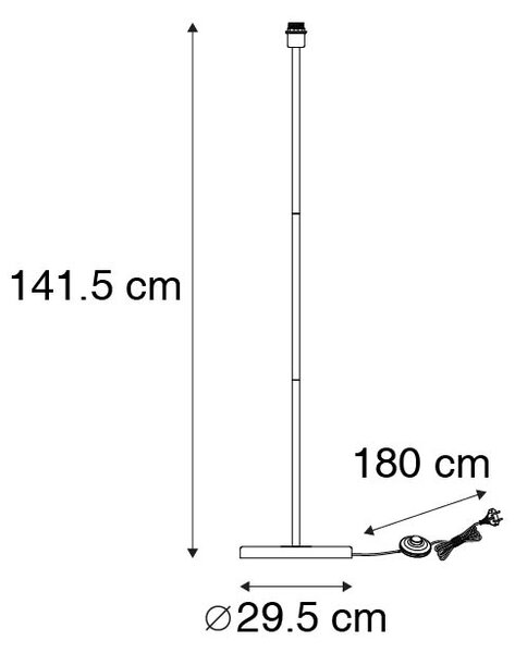 Lampă de podea modernă din alamă - Kaso