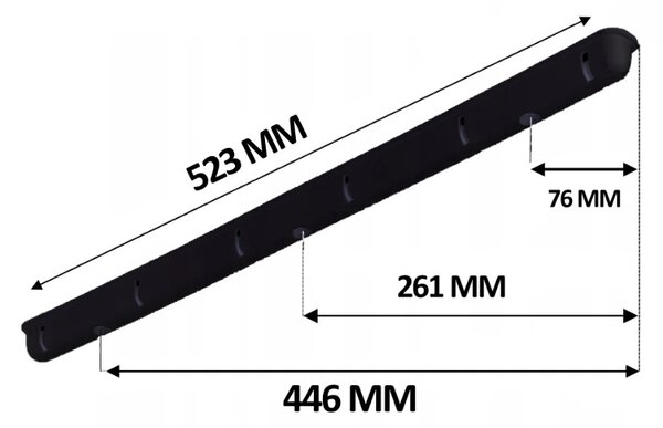 Erga Erga, cuier de tavan pentru uscarea hainelor 6x100 cm, negru, ERG-SEP-10SUSSU6PCZ10