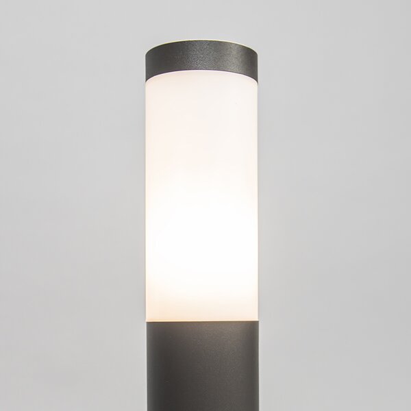 Lampă de exterior pe stâlp antracit 45 cm IP44 - Rox cu țăruș de sol și glandă pentru cablu