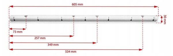 Erga Erga, cuier de tavan pentru uscarea rufelor 7x160 cm, negru, ERG-SEP-10SUSSU7PCZ16