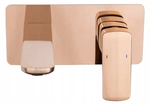 Gamma Cubic, baterie pentru lavoar ascuns, auriu roz, GMA-BCCUP-RG