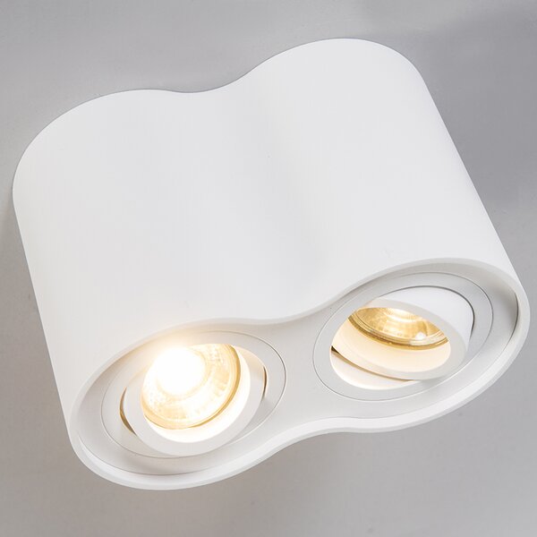Spotlight modern alb inclinabil - Rondoo Duo