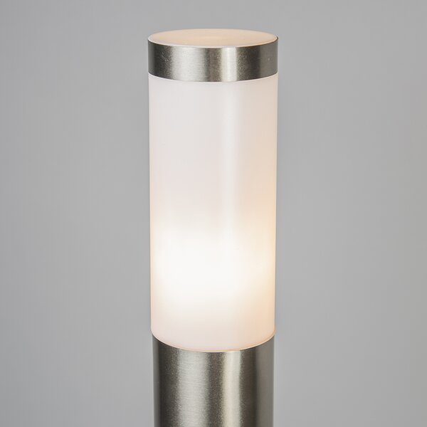Lampă de exterior modernă pe stâlp din oțel 110 cm IP44 - Rox