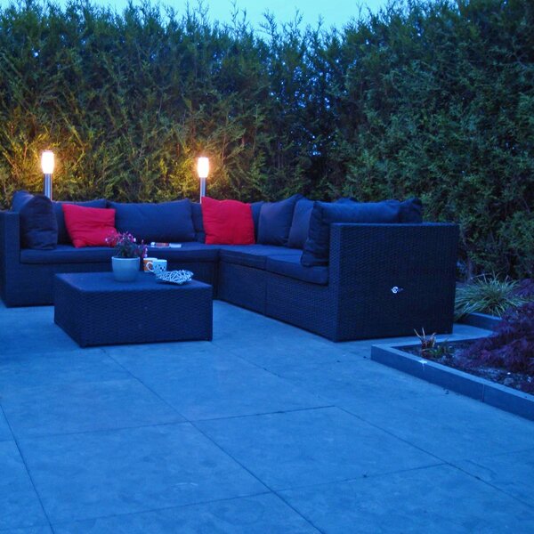 Lampă de exterior modernă pe stâlp din oțel 110 cm IP44 - Rox