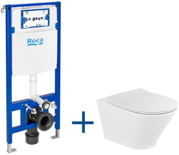 Roca Gap Round set wc cadru cu capac A893104470