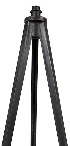 Lampă de podea rustică cu trepied negru - Tripod Classic