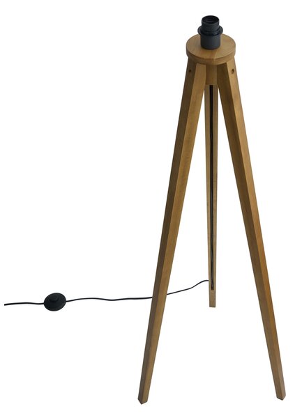 Lampă de podea rustică trepied lemn vintage - Tripod Classic