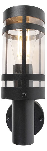 Lampă de perete modernă pentru exterior neagră IP44 - Gleam