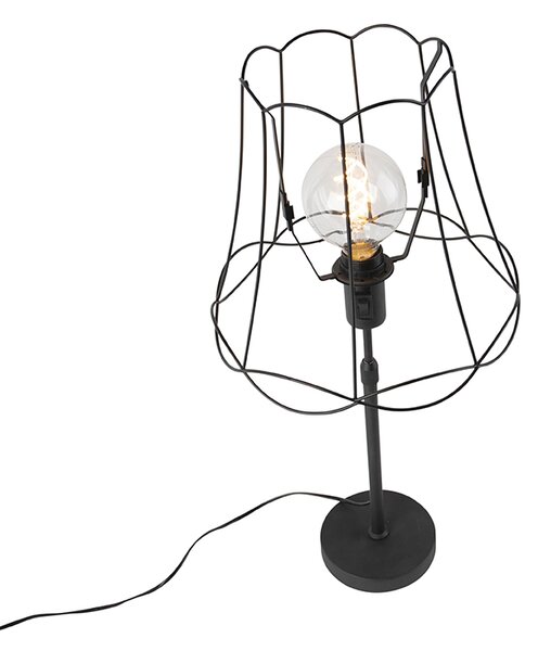 Lampă de masă neagră cu cadru Granny 30 cm reglabil - Parte
