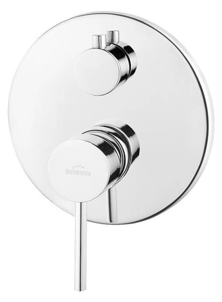 Invena Dafni, set de dus ascuns cu cap de dus cu efect de ploaie 25 cm, crom lucios, INV-BS-88-0O2-A