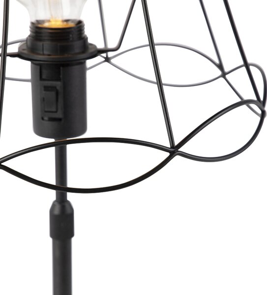 Lampă de masă neagră cu cadru Granny 30 cm reglabil - Parte