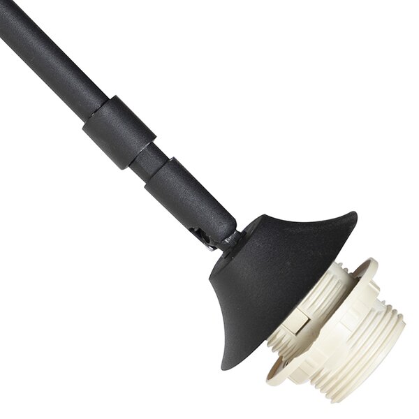 Lampa arcadă modernă neagră cu bază din marmură - XXL