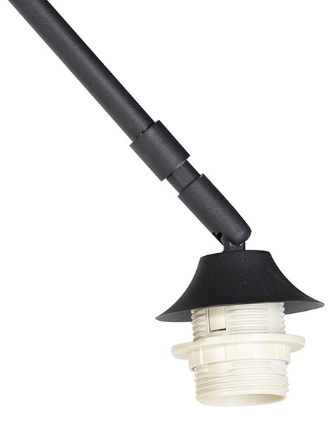 Lampa arcadă modernă neagră cu bază din marmură - XXL