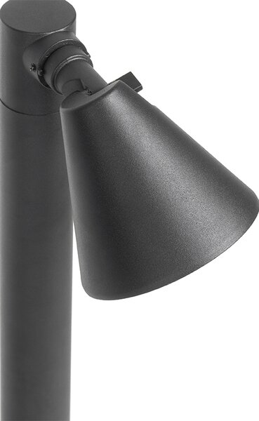 Stâlp modern pentru exterior negru 60 cm IP44 reglabil - Ciara