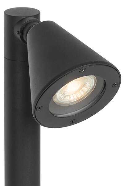 Stâlp modern pentru exterior negru 60 cm IP44 reglabil - Ciara