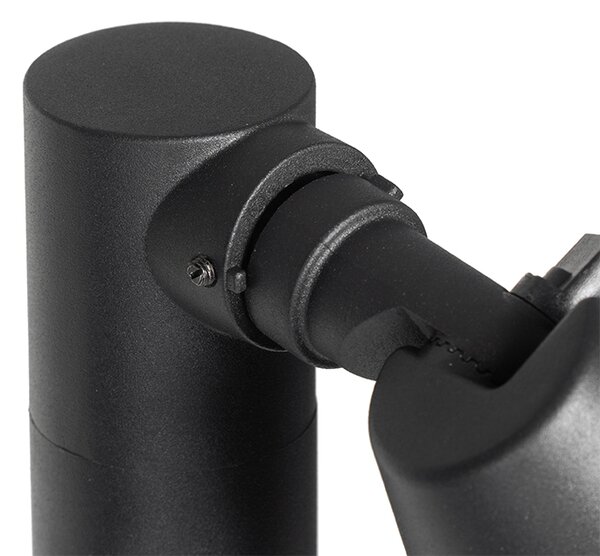 Stâlp modern pentru exterior negru 100 cm IP44 reglabil - Ciara