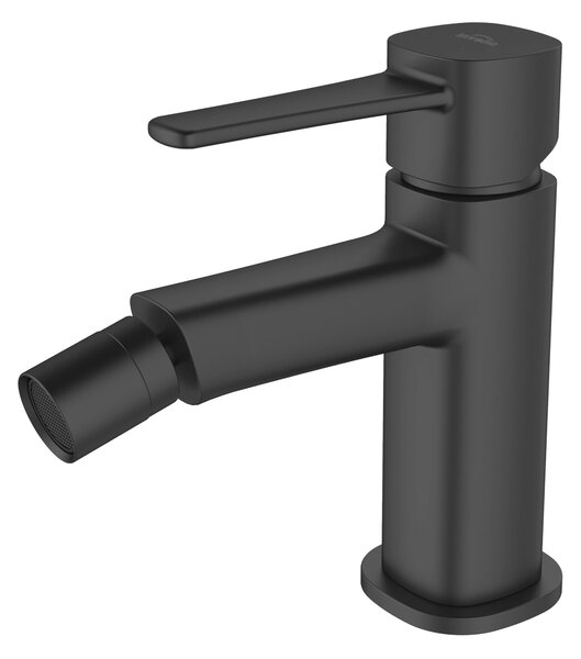 Invena Glamour Trend, baterie pentru bideu de sine stătătoare, negru mat, INV-BB-02-004-V