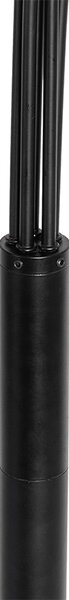Lampa de podea de design neagra cu aur cu 5 lumini - Sixties Marmo