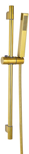 Invena Glamour Trend, set de dus cu coloana si cap de dus manual 1 functie, auriu lucios, INV-AU-05-Z09-S