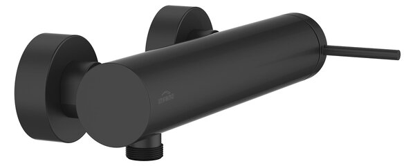 Invena Kalitea, baterie de duș de perete 150mm, negru mat, INV-BN-72-004-V