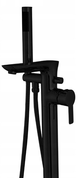 Invena Glamour, baterie pentru cadă de sine stătătoare, negru, INV-BW-02-W04-V