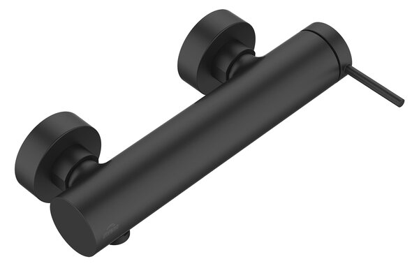 Invena Kalitea, baterie de duș de perete 150mm, negru mat, INV-BN-72-004-V