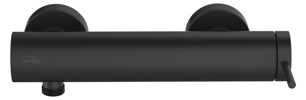 Invena Kalitea, baterie de duș de perete 150mm, negru mat, INV-BN-72-004-V