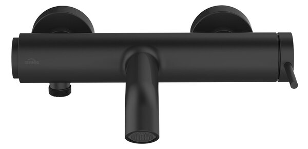 Invena Kalitea, baterie pentru cada de perete 150mm, negru mat, INV-BW-72-004-V