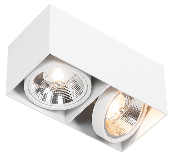 Spotlight de design cu AR111 dreptunghiular 2 lumini - Box