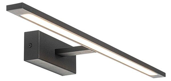 Lampa de perete moderna neagra 62 cm incluzând LED IP44 - Jerre